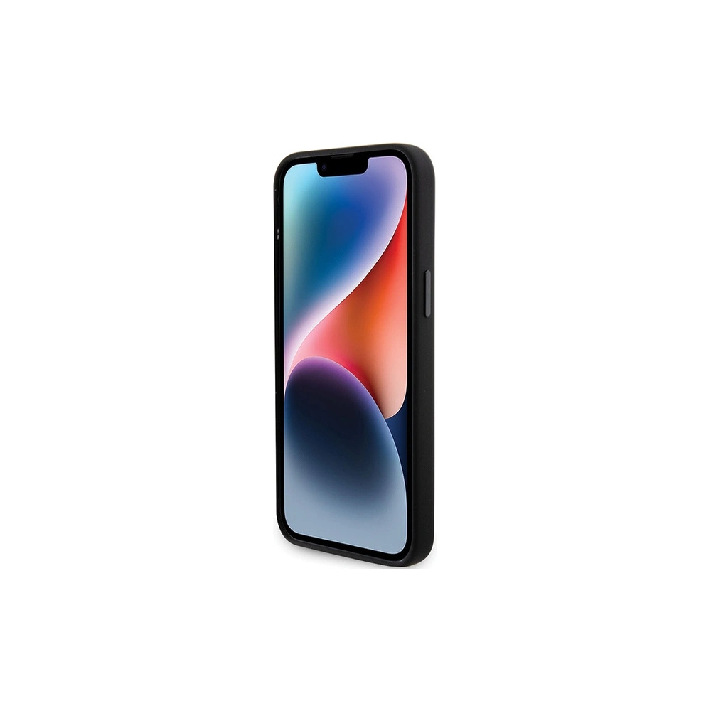Etui Karl Lagerfeld KLHCP15LSMHCNPK Apple iPhone 15 Pro Szilikon Choupette Fém Jelvény fekete/black