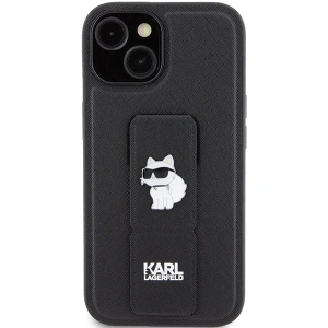 Hurtownia GSM - Etui Karl Lagerfeld KLHCP15MGSACHPK Apple iPhone 15 Plus / 14 Plus hardcase Gripstand Saffiano Choupette Pins černý/black - KLD1808 - {ean13} - Hurt