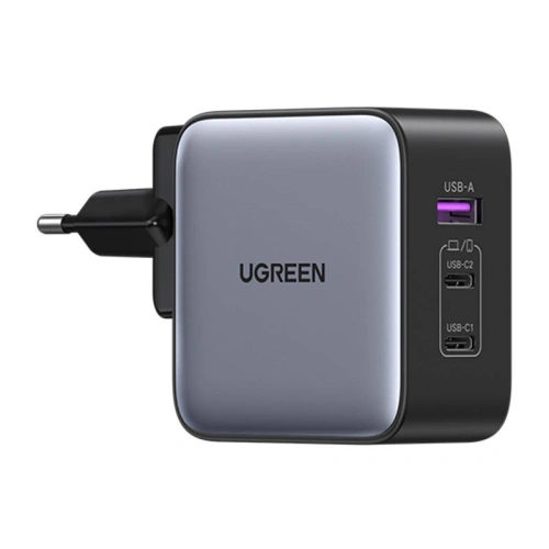 Ładowarka sieciowa UGREEN Nexode CD296 wtyczki EU/US/UK, USB-A, 2xUSB-C, 65W