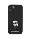 Etui Karl Lagerfeld KLHCP15SSMHKNPK Apple iPhone 15 Silicone Ikonik Metal Pin czarny/black