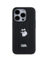 Hurtownia GSM - Etui Karl Lagerfeld KLHCP15XGSACHPK Apple iPhone 15 Pro Max hardcase Gripstand Saffiano Choupette Pins černý/black - KLD1813 - {ean13} - Hurt