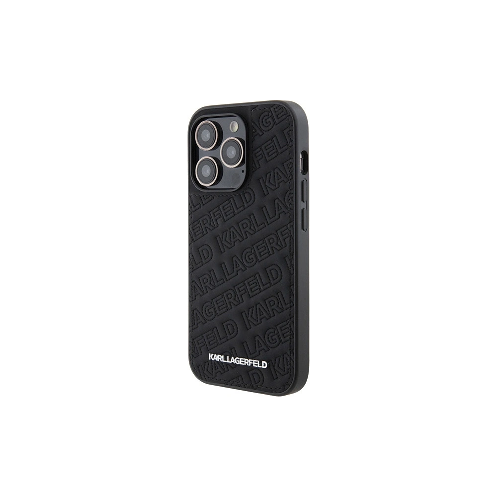 Hurtownia GSM - Case Karl Lagerfeld KLHCP15XPQKPMK Apple iPhone 15 Pro Max Hardcase Quilted K Pattern schwarz/black - KLD1815 - {ean13} - Hurt