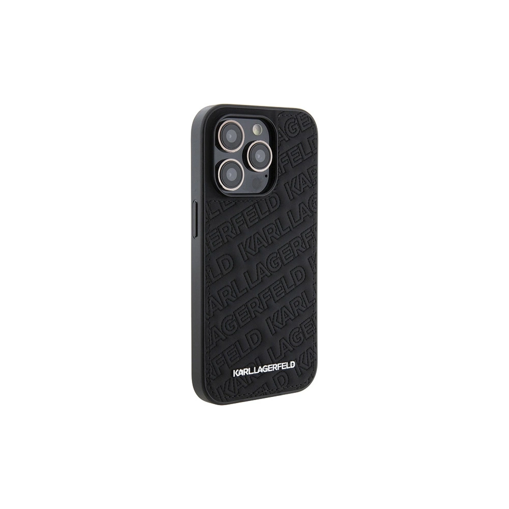 Wholesale Karl Lagerfeld KLHCP15XPQKPMK Apple iPhone 15 Pro Max hardcase Quilted K Pattern black - KLD1815 - {ean13} - Hurt