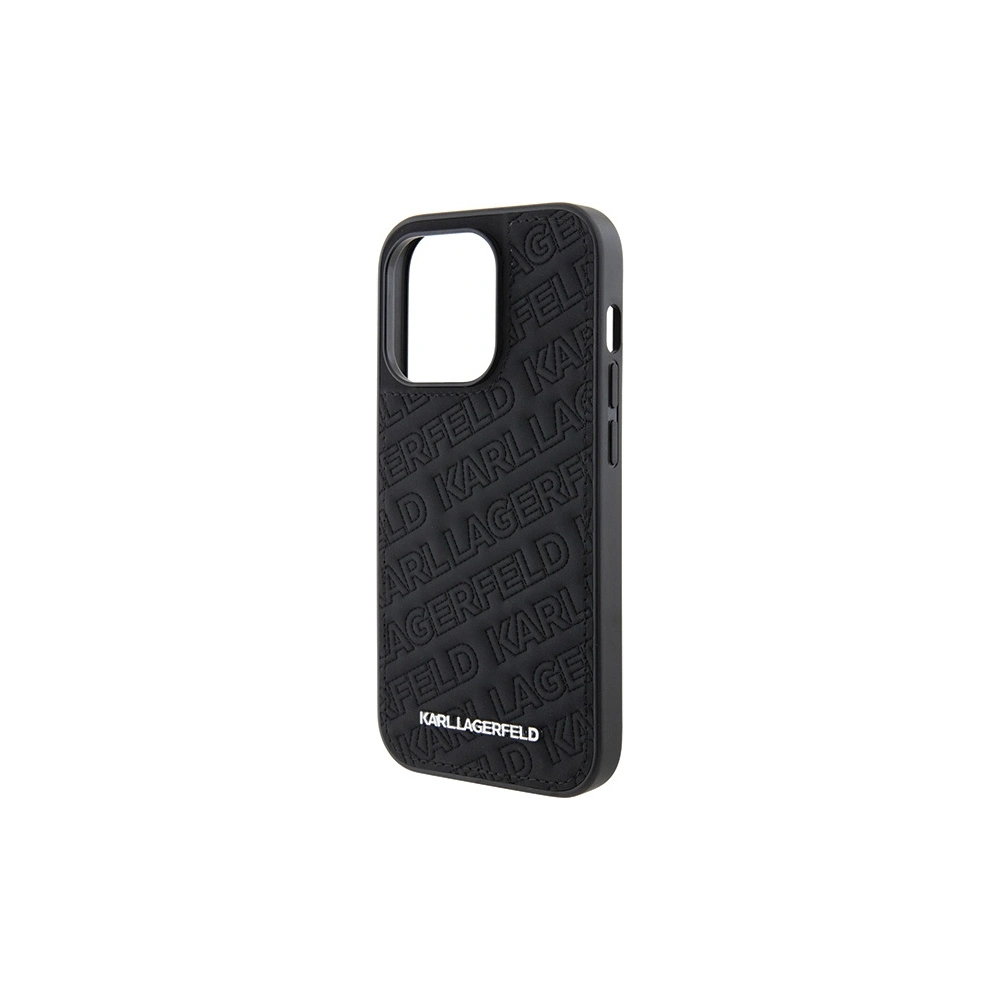 Wholesale Karl Lagerfeld KLHCP15XPQKPMK Apple iPhone 15 Pro Max hardcase Quilted K Pattern black - KLD1815 - {ean13} - Hurt