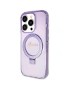 Hurtownia GSM - Etui Guess GUHMP15LHRSGSU Apple iPhone 15 Pro hardcase Ring Stand Script Glitter MagSafe violet/purple - GUE3038 - {ean13} - Hurt