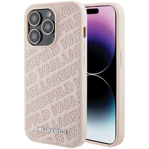 Hurtownia Karl Lagerfeld - 3666339165185 - KLD1816 - Etui Karl Lagerfeld KLHCP15XPQKPMP Apple iPhone 15 Pro Max hardcase Quilted K Pattern różowy/pink - B2B homescreen