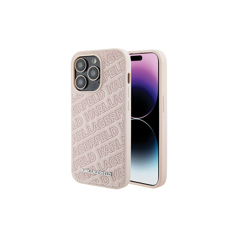 Hurtownia GSM - Case Karl Lagerfeld KLHCP15XPQKPMP Apple iPhone 15 Pro Max Hardcase Quilted K Pattern rosa/pink - KLD1816 - {ean13} - Hurt