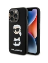 Case Karl Lagerfeld KLHCP15XSDHKCNK Apple iPhone 15 Pro Max Silikon Karl&Choupette Kopf schwarz/black