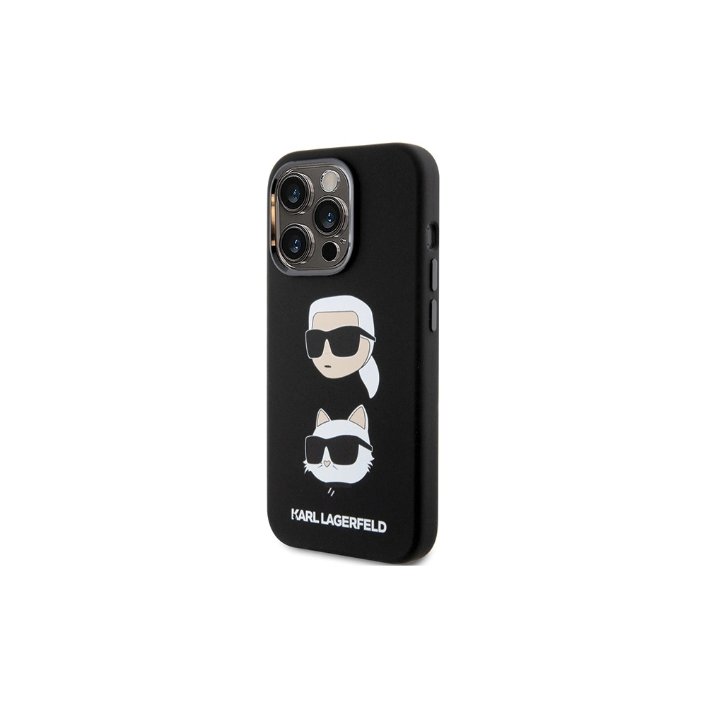 Hurtownia GSM - Etui Karl Lagerfeld KLHCP15XSDHKCNK Apple iPhone 15 Pro Max Silicone Karl&Choupette Head czarny/black - KLD1817 - {ean13} - Hurt