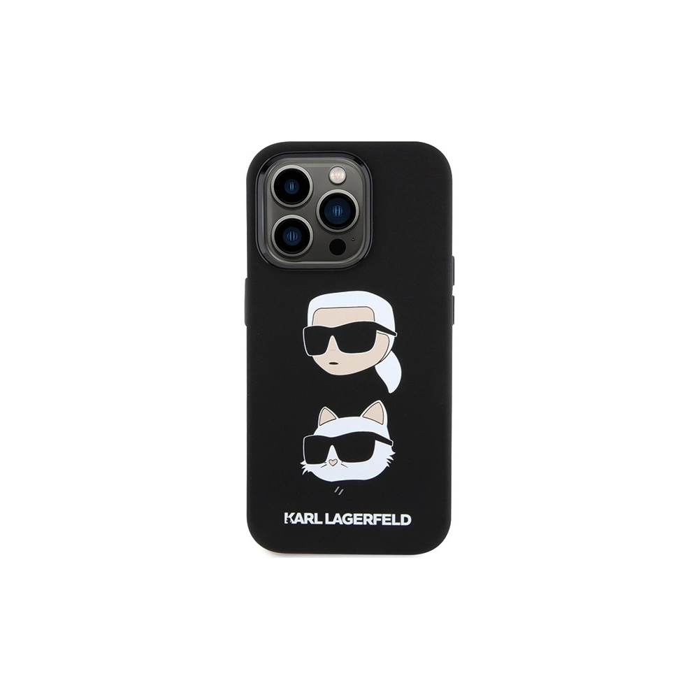 Hurtownia GSM - Etui Karl Lagerfeld KLHCP15XSDHKCNK Apple iPhone 15 Pro Max Silicone Karl&Choupette Head czarny/black - KLD1817 - {ean13} - Hurt