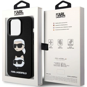Hurtownia GSM - Etui Karl Lagerfeld KLHCP15XSDHKCNK Apple iPhone 15 Pro Max Silicone Karl&Choupette Head czarny/black - KLD1817 - {ean13} - Hurt