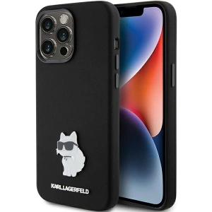 Hurtownia GSM - Etui Karl Lagerfeld KLHCP15XSMHCNPK Apple iPhone 15 Pro Max Silicone Choupette Metal Pin fekete/black - KLD1820 - {ean13} - Hurt