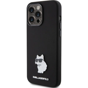 Hurtownia GSM - Etui Karl Lagerfeld KLHCP15XSMHCNPK Apple iPhone 15 Pro Max Silicone Choupette Metal Pin fekete/black - KLD1820 - {ean13} - Hurt