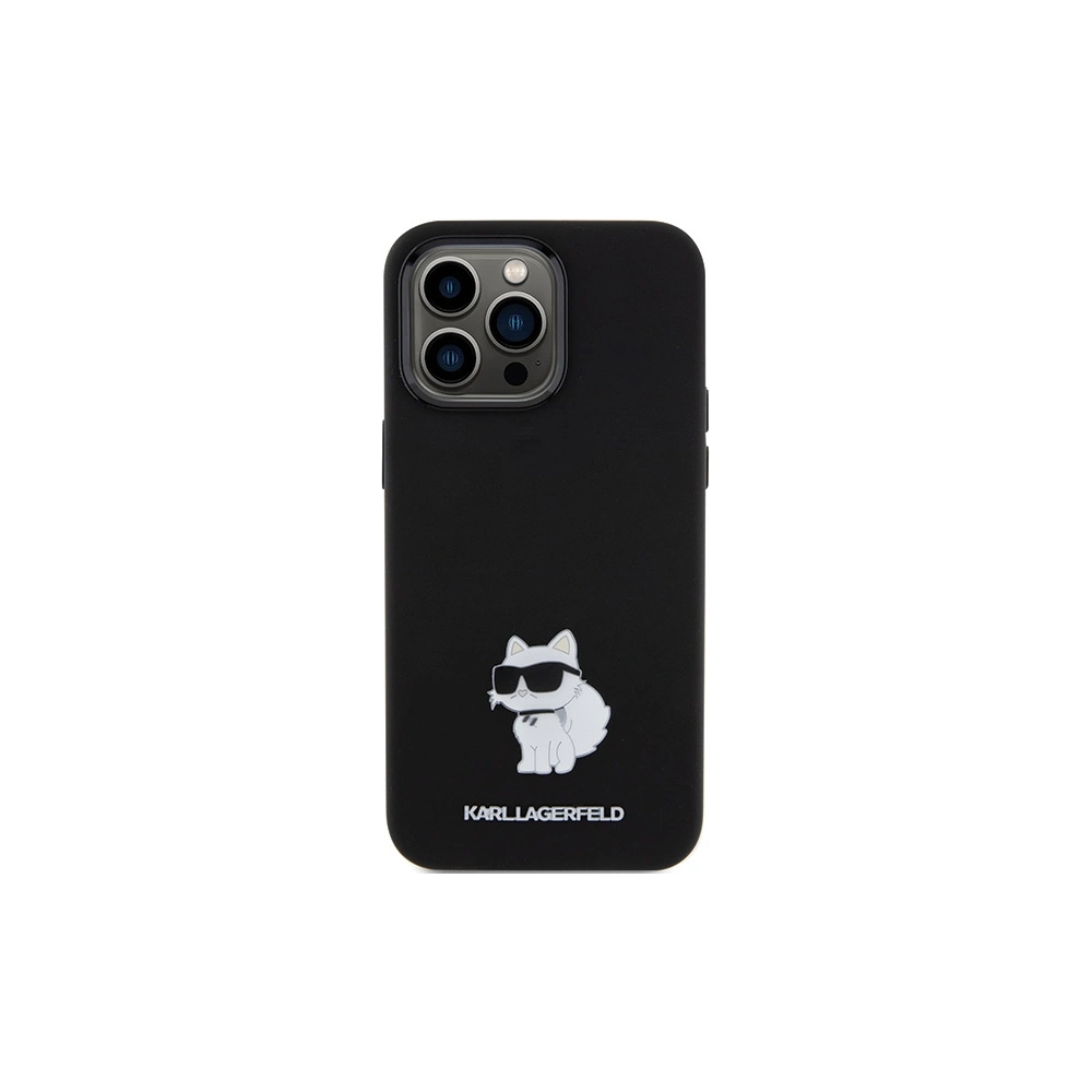 Hurtownia GSM - Etui Karl Lagerfeld KLHCP15XSMHCNPK Apple iPhone 15 Pro Max silikonové Choupette Metal Pin černé/black - KLD1820 - {ean13} - Hurt
