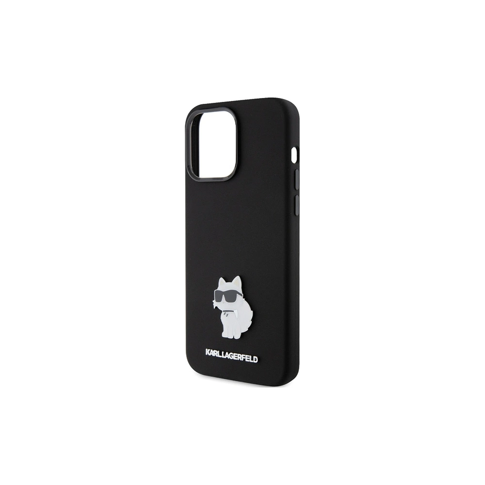 Hurtownia GSM - Etui Karl Lagerfeld KLHCP15XSMHCNPK Apple iPhone 15 Pro Max silikonové Choupette Metal Pin černé/black - KLD1820 - {ean13} - Hurt