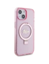 Hurtownia GSM - Etui Guess GUHMP15MHRSGSP Apple iPhone 15 Plus / 14 Plus hardcase Ring Stand Script Glitter MagSafe różowy/pink - GUE3040 - {ean13} - Hurt
