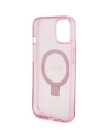 Hurtownia GSM - Etui Guess GUHMP15MHRSGSP Apple iPhone 15 Plus / 14 Plus hardcase Ring Stand Script Glitter MagSafe różowy/pink - GUE3040 - {ean13} - Hurt