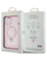 Hurtownia GSM - Etui Guess GUHMP15MHRSGSP Apple iPhone 15 Plus / 14 Plus hardcase Ring Stand Script Glitter MagSafe różowy/pink - GUE3040 - {ean13} - Hurt