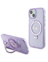 Guess GUHMP15MHRSGSU Apple iPhone 15 Plus / 14 Plus hardcase Ring Stand Script Glitter MagSafe purple