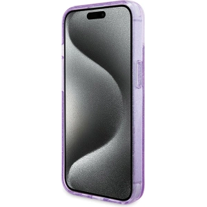 Hurtownia GSM - Etui Guess GUHMP15MHRSGSU Apple iPhone 15 Plus / 14 Plus hardcase Ring Stand Script Glitter MagSafe fialový/purple - GUE3041 - {ean13} - Hurt