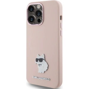 Hurtownia GSM - Etui Karl Lagerfeld KLHCP15XSMHCNPP Apple iPhone 15 Pro Max Silicon Choupette Metal Pin růžový/pink - KLD1821 - {ean13} - Hurt