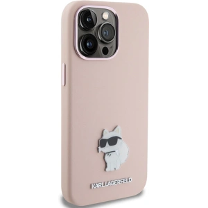 Hurtownia GSM - Etui Karl Lagerfeld KLHCP15XSMHCNPP Apple iPhone 15 Pro Max Silicon Choupette Metal Pin růžový/pink - KLD1821 - {ean13} - Hurt