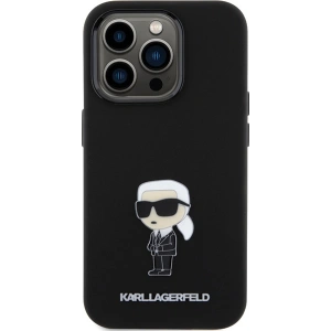 Hurtownia GSM - Etui Karl Lagerfeld KLHCP15XSMHKNPK Apple iPhone 15 Pro Max Silicone Ikonik Metal Pin fekete/black - KLD1822 - {ean13} - Hurt