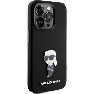 Hurtownia GSM - Etui Karl Lagerfeld KLHCP15XSMHKNPK Apple iPhone 15 Pro Max Silicone Ikonik Metal Pin fekete/black - KLD1822 - {ean13} - Hurt