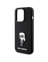 Hurtownia GSM - Etui Karl Lagerfeld KLHCP15XSMHKNPK Apple iPhone 15 Pro Max Silicone Ikonik Metal Pin czarny/black - KLD1822 - {ean13} - Hurt