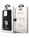 Wholesale Karl Lagerfeld KLHCP15XSMHKNPK Apple iPhone 15 Pro Max Silicone Ikonik Metal Pin black - KLD1822 - {ean13} - Hurt