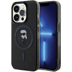Etui Karl Lagerfeld KLHMP14XHFCKNOK Apple iPhone 14 Pro Max hardcase IML Ikonik MagSafe czarny/black