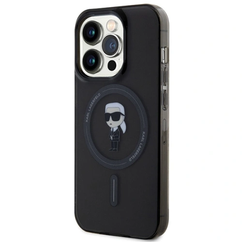 Etui Karl Lagerfeld KLHMP14XHFCKNOK Apple iPhone 14 Pro Max hardcase IML Ikonik MagSafe czarny/black