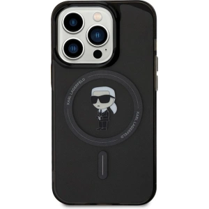 Karl Lagerfeld KLHMP14XHFCKNOK Apple iPhone 14 Pro Max hardcase IML Ikonik MagSafe black