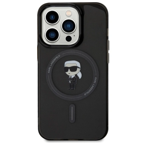 Etui Karl Lagerfeld KLHMP14XHFCKNOK Apple iPhone 14 Pro Max hardcase IML Ikonik MagSafe czarny/black