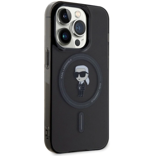Etui Karl Lagerfeld KLHMP14XHFCKNOK Apple iPhone 14 Pro Max hardcase IML Ikonik MagSafe czarny/black