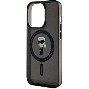 Etui Karl Lagerfeld KLHMP14XHFCKNOK Apple iPhone 14 Pro Max hardcase IML Ikonik MagSafe czarny/black