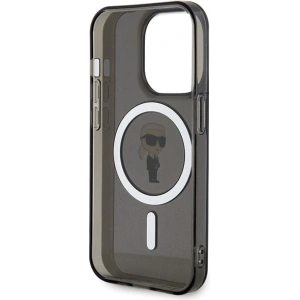 Karl Lagerfeld KLHMP14XHFCKNOK Apple iPhone 14 Pro Max hardcase IML Ikonik MagSafe black
