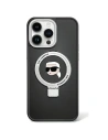Etui Karl Lagerfeld KLHMP15MHMRSKHK Apple iPhone 15 Plus / 14 Plus hardcase Ring Stand Karl Head MagSafe negru/black