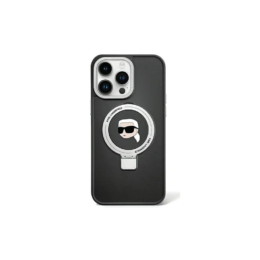Hurtownia GSM - Etui Karl Lagerfeld KLHMP15MHMRSKHK Apple iPhone 15 Plus / 14 Plus hardcase Ring Stand Karl Head MagSafe černý/black - KLD1824 - {ean13} - Hurt