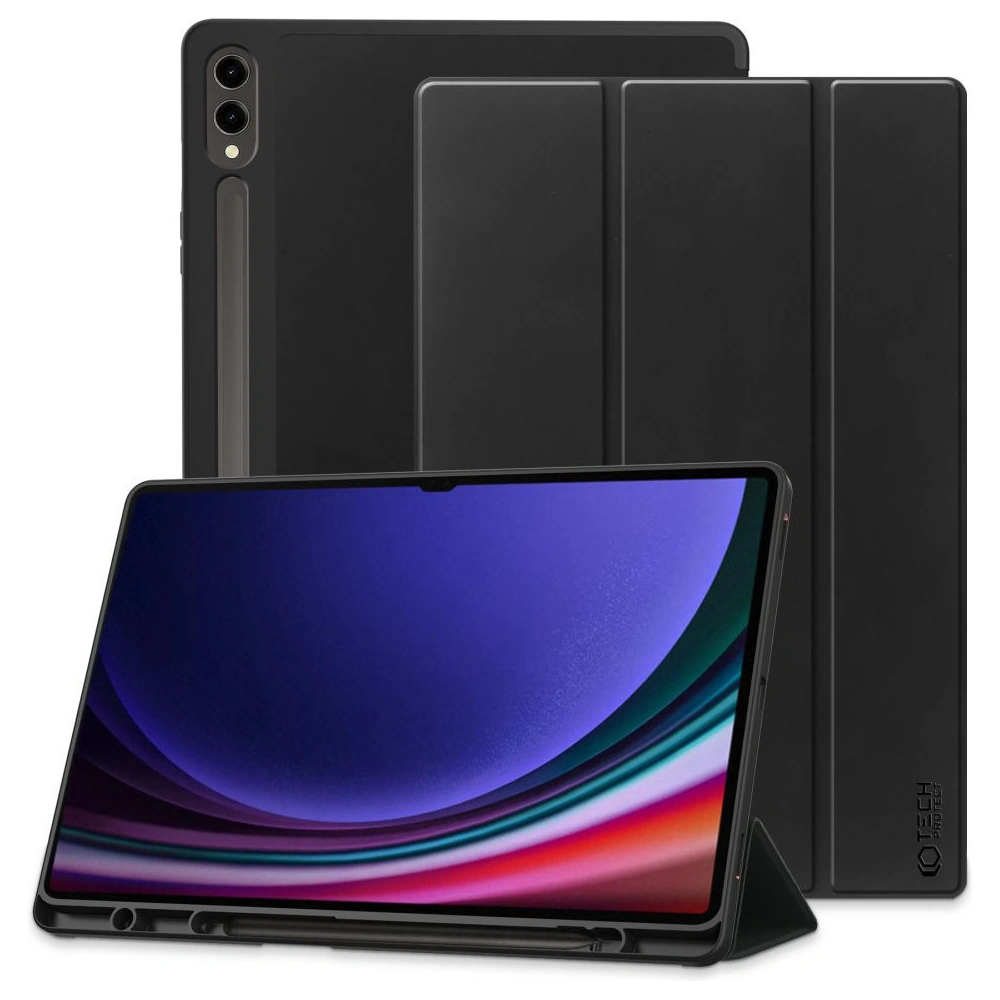 Hurtownia GSM - Etui Tech-Protect SmartCase Pen Samsung Galaxy Tab S9 FE+ Plus 12.4 Černé - THP2429 - {ean13} - Hurt