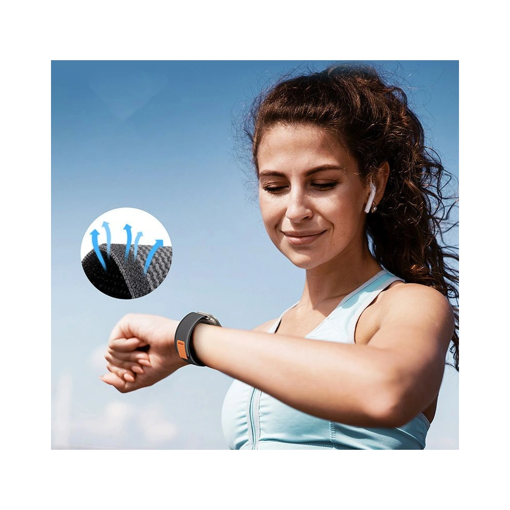 Hurtownia GSM - Pasek Tech-Protect Nylon Samsung Galaxy Watch 4/5/5 Pro/6 negru/portocaliu - THP2430 - {ean13} - Hurt