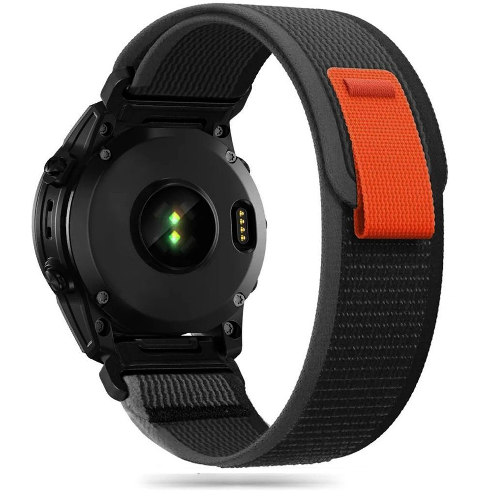 Hurtownia GSM - Pásek Tech-Protect Nylon Garmin Fenix 5/6/6 Pro/7 černý/oranžový - THP2431 - {ean13} - Hurt
