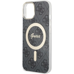 Etui Guess GUHMP15SH4STK Apple iPhone 15 hardcase IML 4G MagSafe czarny/black