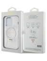 Wholesale Guess GUHMP15XHRSGSD Apple iPhone 15 Pro Max hardcase Ring Stand Script Glitter MagSafe transparent - GUE3048 - {ean13} - Hurt