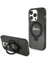 Hurtownia GSM - Etui Guess GUHMP15XHRSGSK Apple iPhone 15 Pro Max hardcase Ring Stand Script Glitter MagSafe negru/black - GUE3049 - {ean13} - Hurt