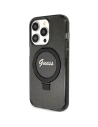 Hurtownia GSM - Case Guess GUHMP15XHRSGSK Apple iPhone 15 Pro Max Hardcase Ring Stand Script Glitter MagSafe schwarz/black - GUE3049 - {ean13} - Hurt