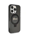 Hurtownia GSM - Case Guess GUHMP15XHRSGSK Apple iPhone 15 Pro Max Hardcase Ring Stand Script Glitter MagSafe schwarz/black - GUE3049 - {ean13} - Hurt