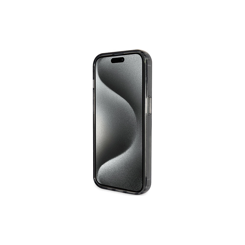 Hurtownia GSM - Etui Guess GUHMP15XHRSGSK Apple iPhone 15 Pro Max hardcase Ring Stand Script Glitter MagSafe negru/black - GUE3049 - {ean13} - Hurt