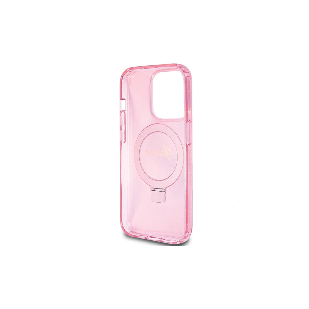 Hurtownia GSM - Case Guess GUHMP15XHRSGSP Apple iPhone 15 Pro Max Hardcase Ring Stand Script Glitter MagSafe rosa/pink - GUE3050 - {ean13} - Hurt