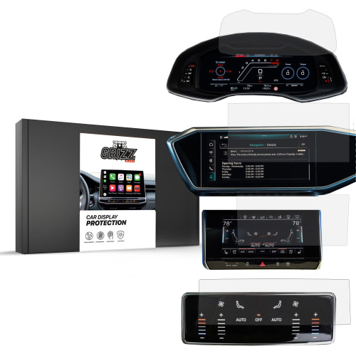 GrizzGlass Distributor - 5904063590162 - GRZ7180 - Matte GrizzGlass CarDisplay Protection Audi A6 C8 2018 [4 PACK] - B2B homescreen